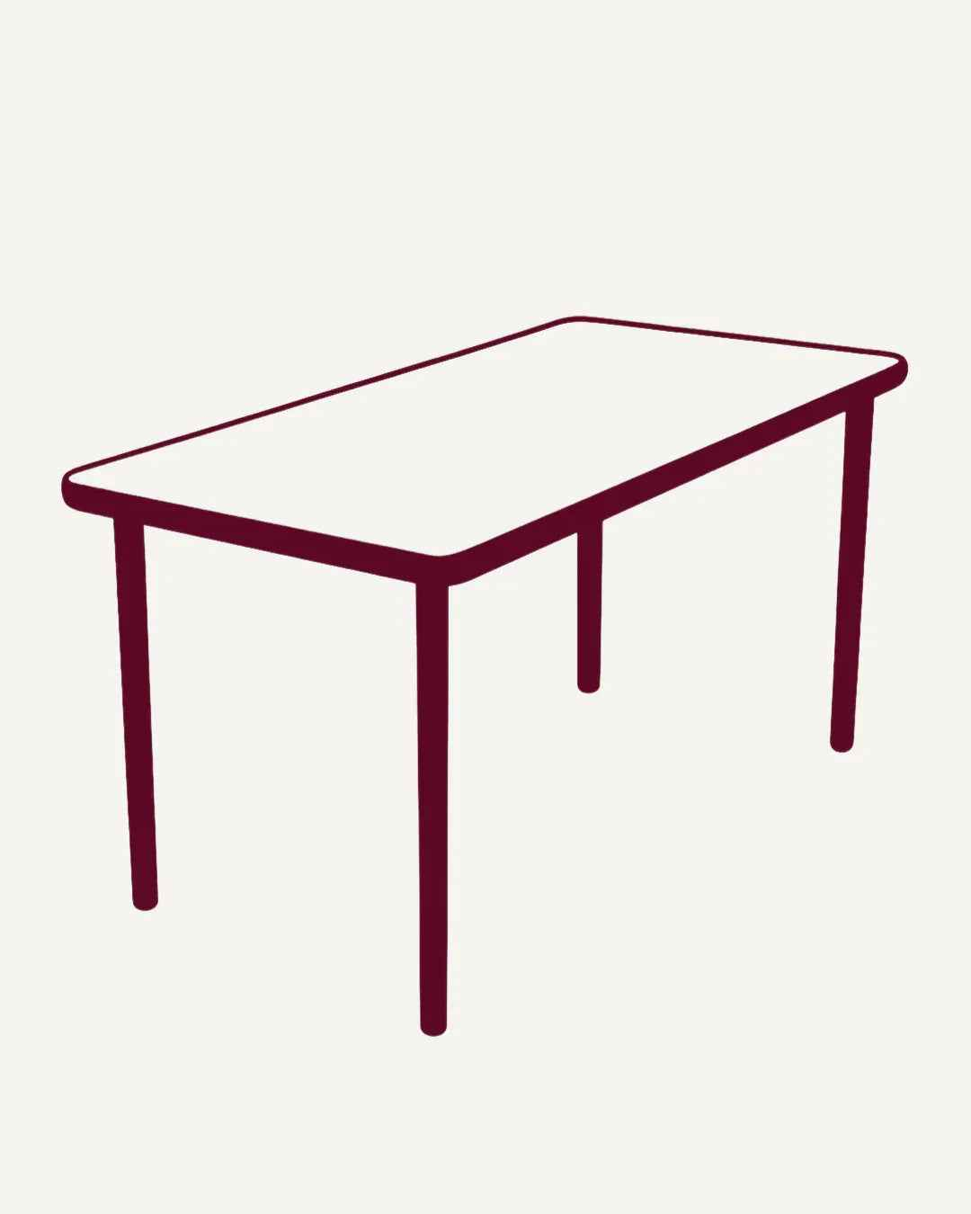 Folding Table - 80 × 200 cm