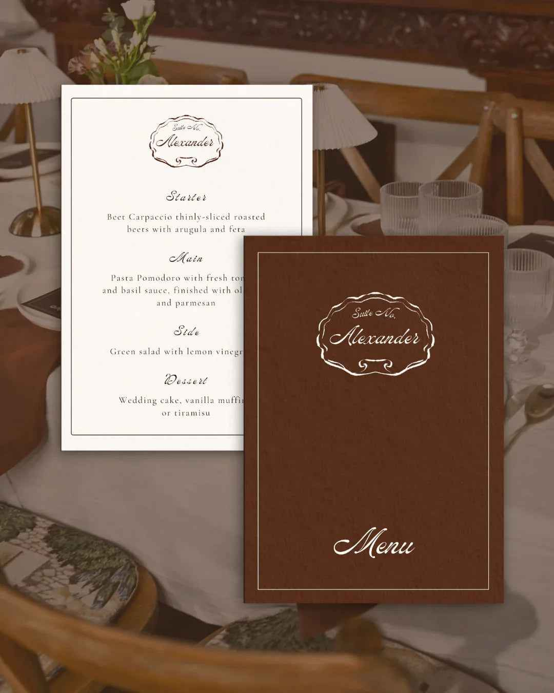 Personalised Menu