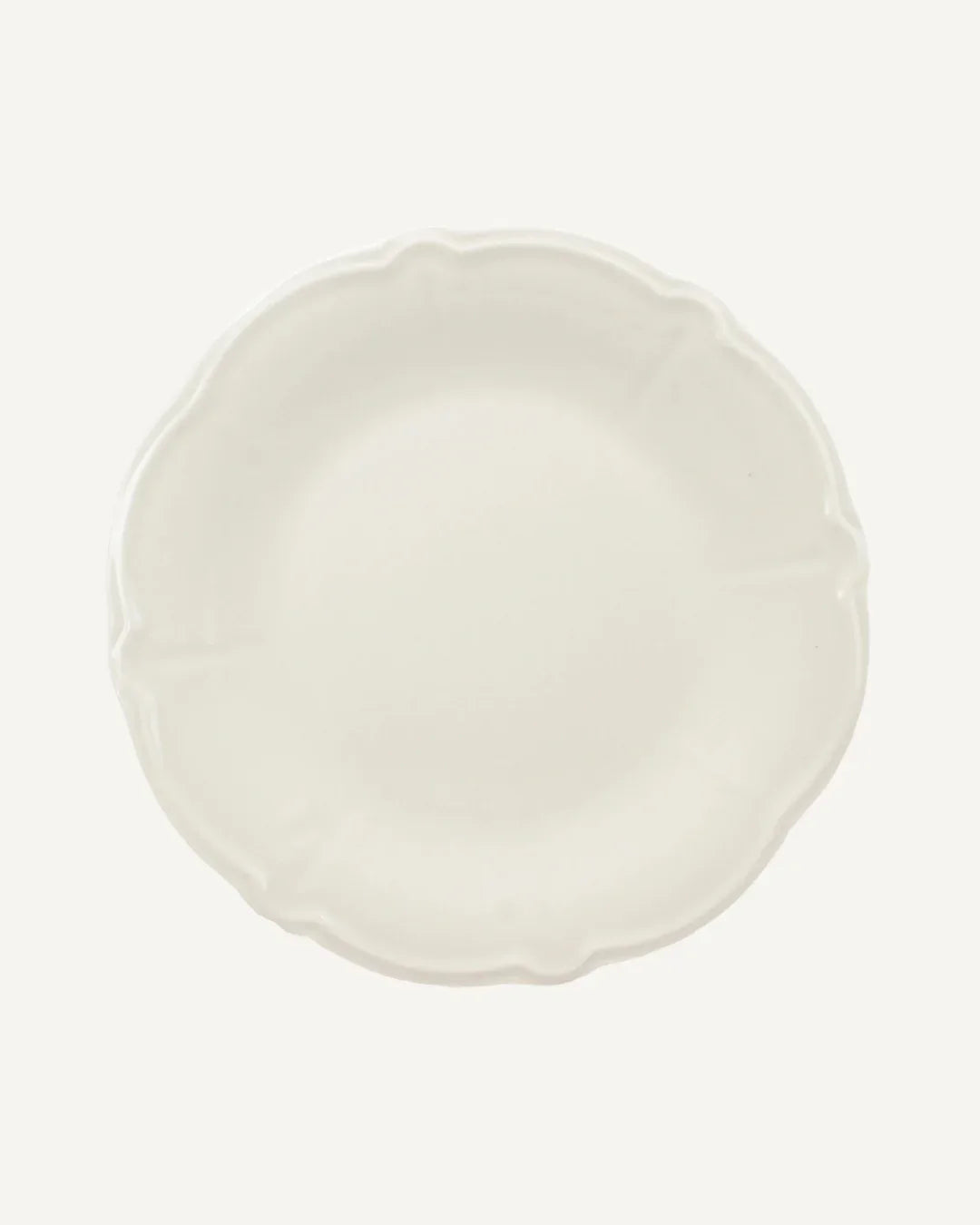 Scalloped Dinner Plate - White, 26cm - Imaginary Friends