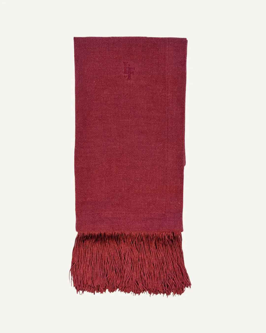 Fringe Napkin - Dark Red