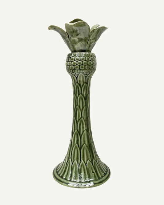Palm Tree Candle Holder - Green, Ø8.5 × 23cm
