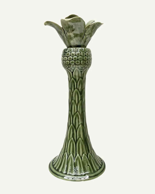 Palm Tree Candle Holder - Green, Ø13 × 30cm