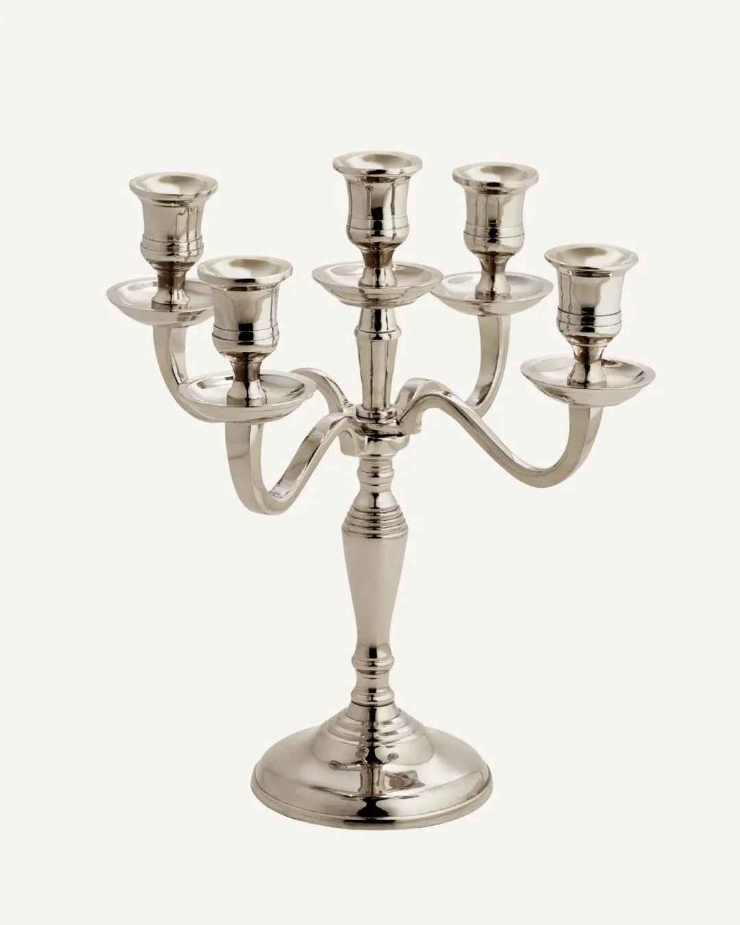 Candle Holder - Silver, 25 × 26.5 cm