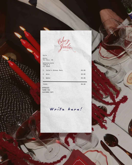 Personalised Receipt