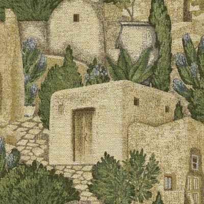 Chair Cushion - Print Brown / Green